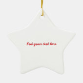 Magnolienzweig und Blume Keramik Ornament (Hinten)