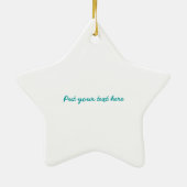 Magnolienzweig und Blume Keramikornament (Hinten)