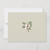 Magnolische Antwortkarte RSVP Karte (Rückseite)