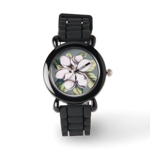 Magnolische Blume Armbanduhr
