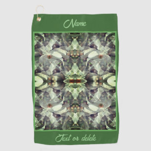 Magnolische Blume Blüten Abstrakt Personalisiert Golfhandtuch