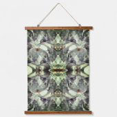 Magnolische Blume Blüten multipliziert Abstrakt Wandteppich Mit Holzrahmen (Vorderseite)