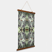 Magnolische Blume Blüten multipliziert Abstrakt Wandteppich Mit Holzrahmen (Gewinkelt)