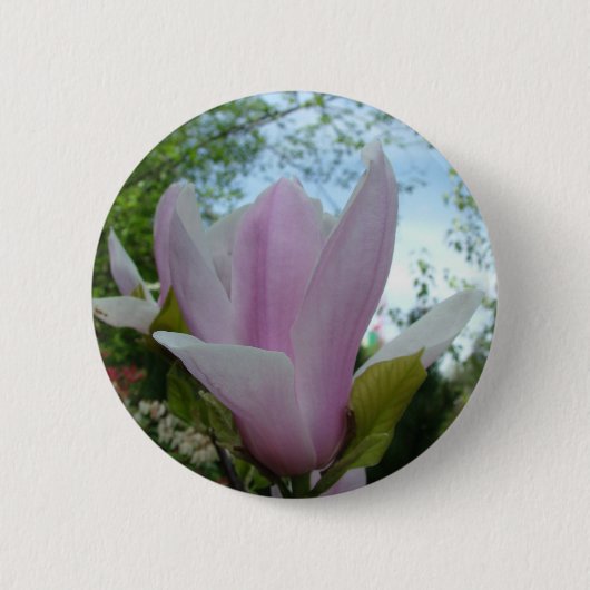 magnolische Blume Button (Vorderseite)