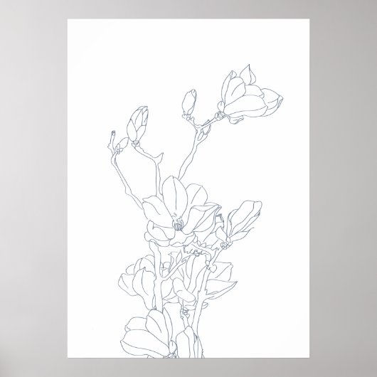 Magnolische Blume, die Poster zeichnete (Vorne)