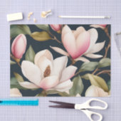 Magnolische Blume in Weiß und Rosa Seidenpapier (Handwerk)