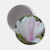 magnolische Blume Magnet (Vorderseite/Rückseite)