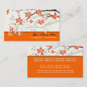 Magnolische Blume Mandarine orange Visitenkarte (Vorne/Hinten)