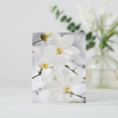 Magnolische Blume Postkarte (Stehend Vorderseite)