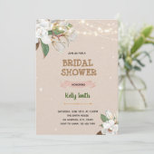 Magnolische Dusche Einladung (Stehend Vorderseite)