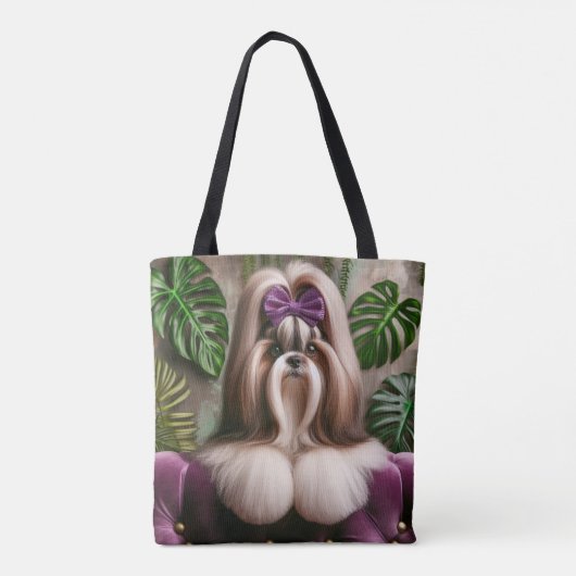 Magnum Maximus Luxe Tropische Leinwand Tasche (Rückseite)