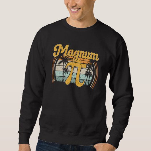 Magnum Pi Math Pi Day Retro Sweatshirt (Vorderseite)