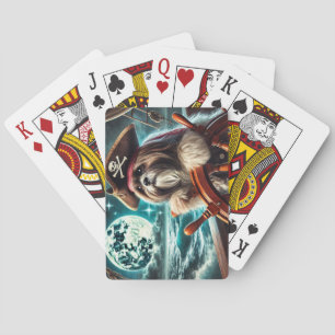 Magnum the Shih Tzu Pirate - Karten spielen Spielkarten