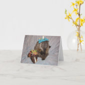 Magnum und Bessie Note Card Karte (Gelbe Blume)