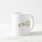 Magnumskizze der Colt-Pythonschlange 357 Kaffeetasse (VorderseiteRechts)