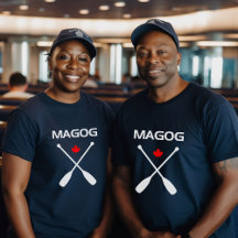 Magog Canada überquerte Paddle Oars Maple Leaf Dar