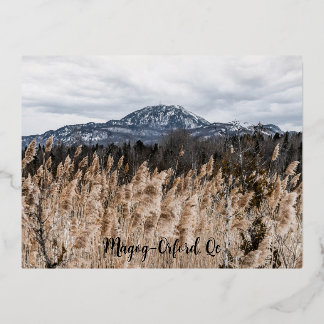 Magog-Orford Postkarte, Qc Folien Feiertagspostkarte