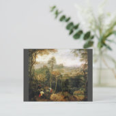 Magpie am Galgen von Pieter Bruegel Postkarte (Stehend Vorderseite)