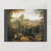 Magpie am Galgen von Pieter Bruegel Postkarte (Vorderseite)