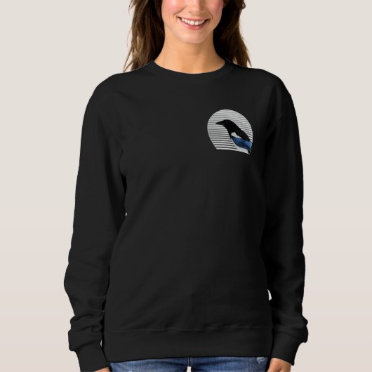 Magpie Bird Birder Bird Birdwatcher Animal Biologi Sweatshirt (Vorderseite)