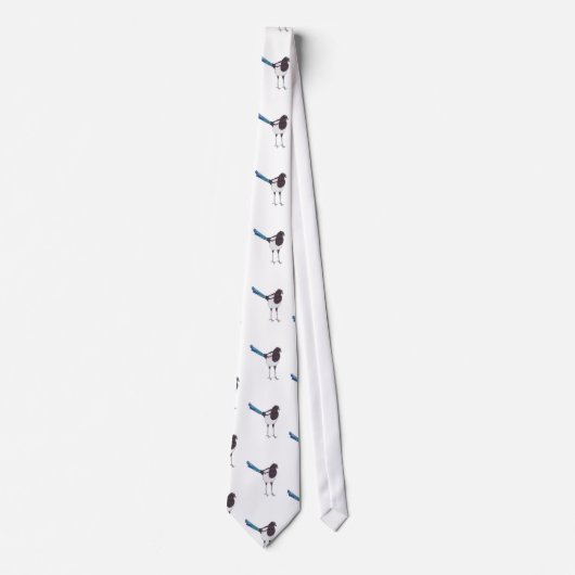 Magpie Bird Krawatte (Vorderseite)