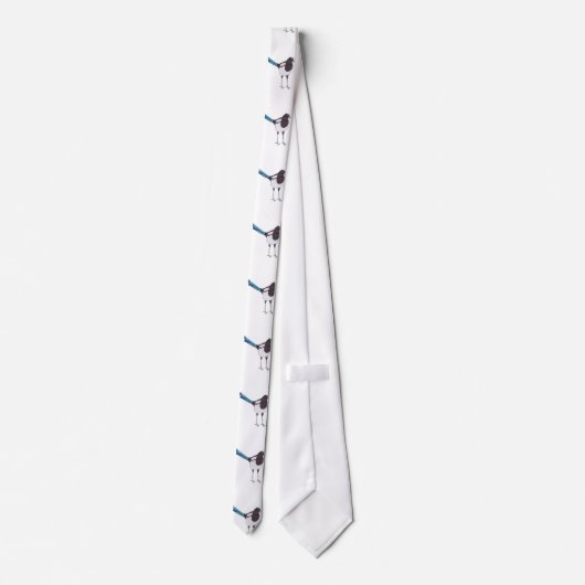 Magpie Bird Krawatte (Rückseite)