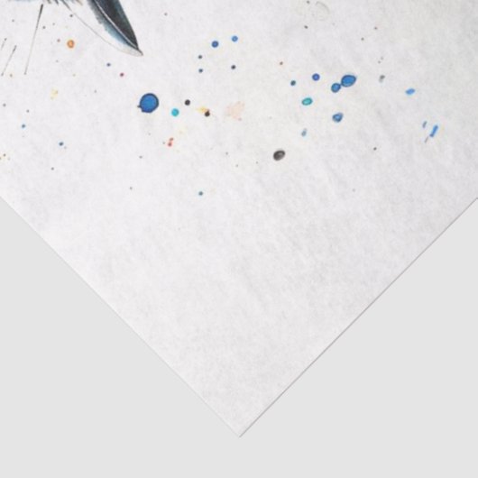 Magpie Bird Mandarine Twilight Decoupage Seidenpapier (Ausschnitt)