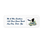 Magpie Bird Nature Wildlife Animal Address Label (Vorne)