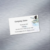 Magpie, Bird, Nature, Wildlife Business Card Magnetische Visitenkarte (Beispiel)