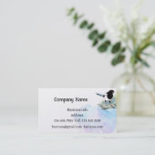 Magpie, Bird, Nature, Wildlife Business Card Visitenkarte (Stehend Vorderseite)