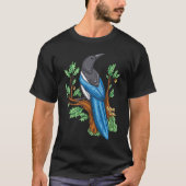 Magpie Bird Vogelbeobachter Bird sieht Niedlich Bi T-Shirt (Vorderseite)