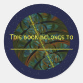 Magpie Crow Moon Runder Aufkleber (Vorderseite)