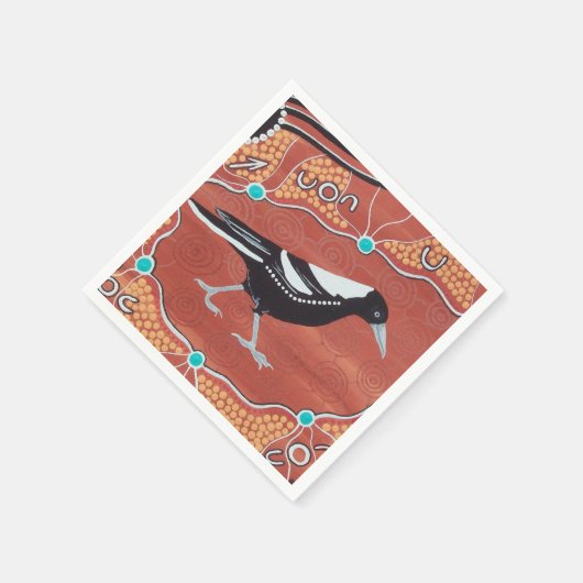 Magpie Dreaming Napkins Serviette (Ecke)