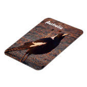 Magpie-Foto-Magnet Magnet (Linke Seite)