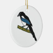 Magpie Keramik Ornament (Rechts)