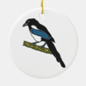 Magpie Keramik Ornament (Hinten)