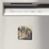 Magpie Lane, Oxford, Illustration aus dem "Histor" Magnet (In Situ (Geschirrspüler))