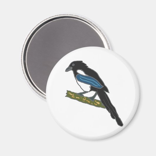 Magpie Magnet (Vorderseite/Rückseite)