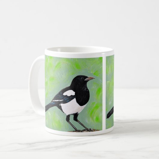 Magpie Painting Kaffeetasse (Vorderseite Links)