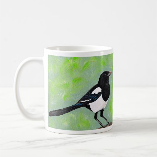 Magpie Painting Kaffeetasse (Links)