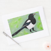 Magpie Painting Rechteckiger Aufkleber (Umschlag)