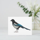 Magpie Postkarte (Stehend Vorderseite)