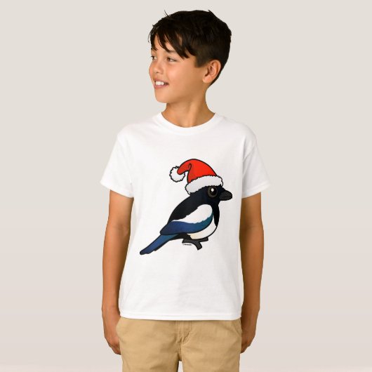 Magpie Santa T-Shirt (Vorne ganz)