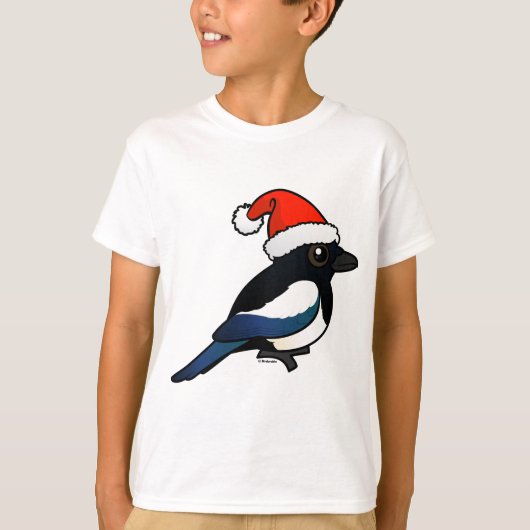 Magpie Santa T-Shirt (Vorderseite)