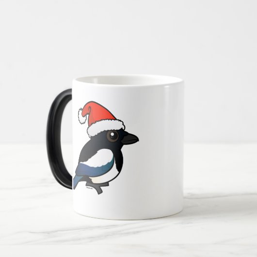 Magpie Santa Verwandlungstasse (Vorderseite Links)