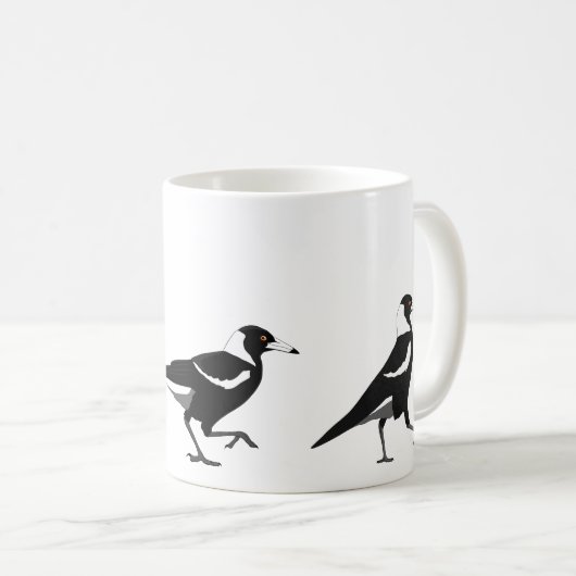 Magpie-Tasse Kaffeetasse (VorderseiteRechts)