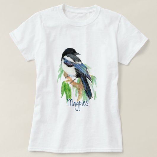Magpie, Vogel, Garten, Natur, Wildnis T-Shirt (Design vorne)
