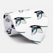 Magpie, Vogel, Natur, Wildtiere, Aquarellfarben Krawatte (Gerollt)