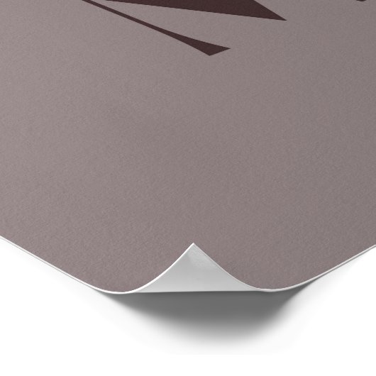 Magpie Vogel Vintage Poster (Ecke)