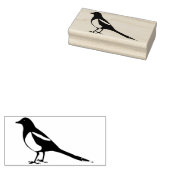 Magpie-Vogelkunst-Briefmarke Gummistempel (Stempel)